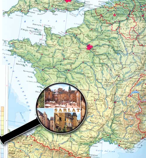 Carte de France - Sarlat